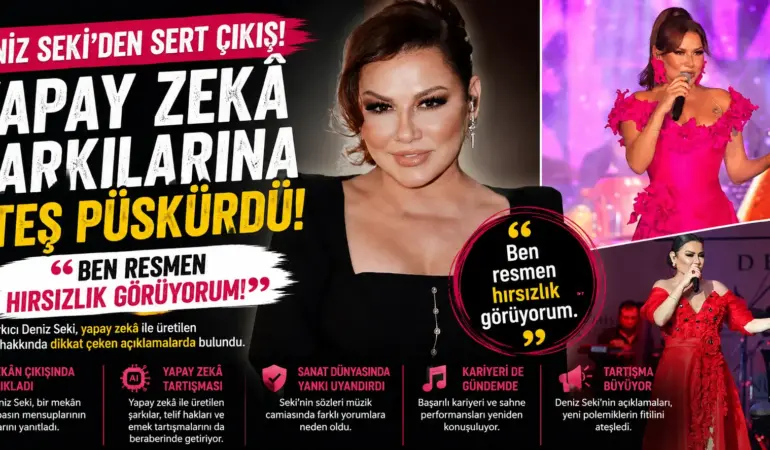 Deniz Seki’den yapay zekâ çıkışı: “Buna hırsızlık diyorum”