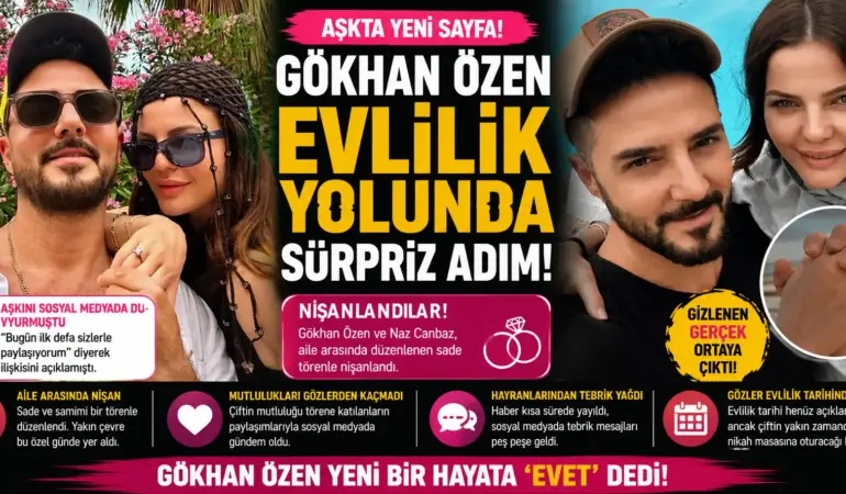 Gökhan Özen’den Sürpriz Nişan Hamlesi! Evlilik Yolunda İlk Adım Atıldı