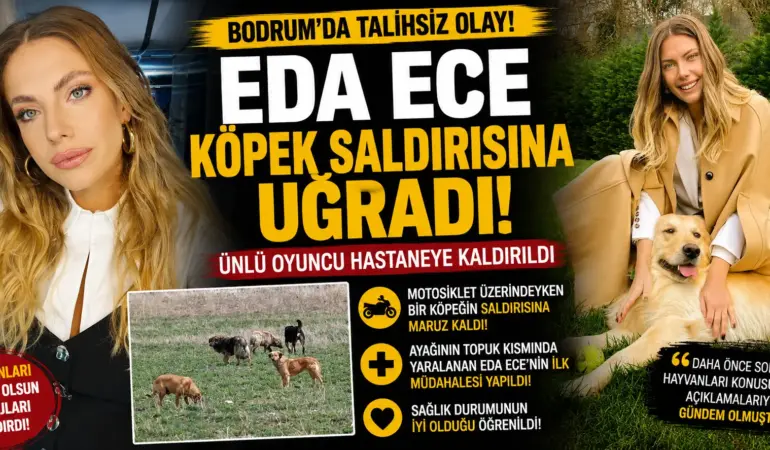 Bodrum’da Şoke Eden Olay! Eda Ece Köpek Saldırısına Uğradı