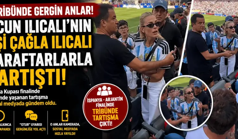 Final Heyecanında Beklenmedik Gerilim! Çağla Ilıcalı’nın Tribün Anları Gündem Oldu