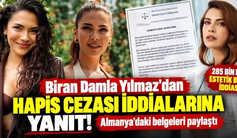 Biran Damla Yılmaz’dan bomba çıkış! “Hapis cezası” iddiasına belgeli yanıt