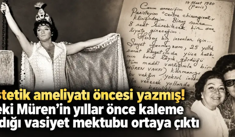 Zeki Müren’in gizli vasiyeti ortaya çıktı! Ameliyat öncesi annesine mektup bırakmış
