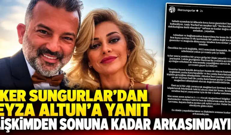 Feyza Altun’un iddialarına İlker Sungurlar’dan sert cevap! Gerçeği böyle anlattı