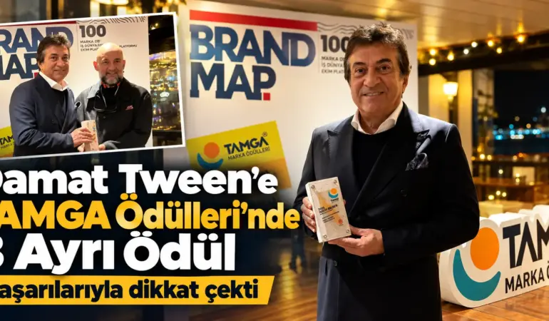 Damat Tween’e TAMGA Ödülleri’nde Büyük Gurur! Üç Ödülle Geceye Damga Vurdu