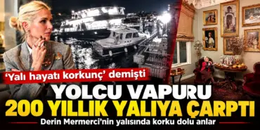 Yolcu Vapuru 200 Yıllık Yalıya Çarptı